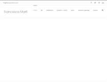 Tablet Screenshot of francescamarti.com